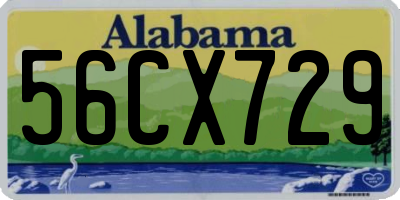 AL license plate 56CX729