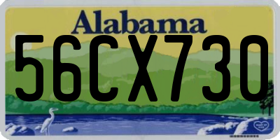 AL license plate 56CX730