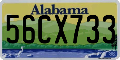AL license plate 56CX733
