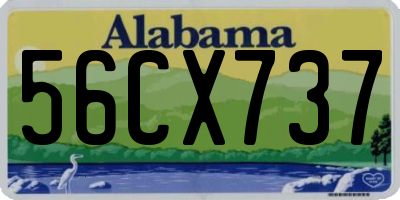 AL license plate 56CX737
