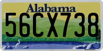 AL license plate 56CX738