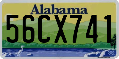 AL license plate 56CX741