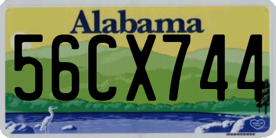 AL license plate 56CX744