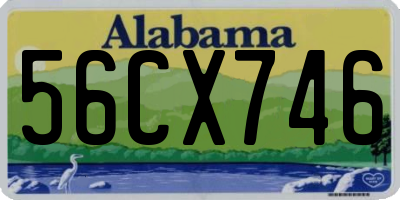 AL license plate 56CX746