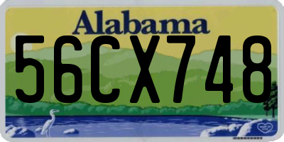 AL license plate 56CX748