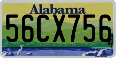 AL license plate 56CX756