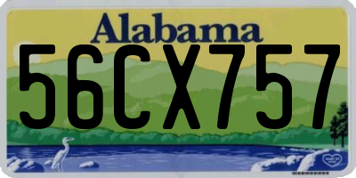 AL license plate 56CX757