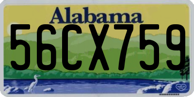 AL license plate 56CX759