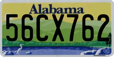 AL license plate 56CX762