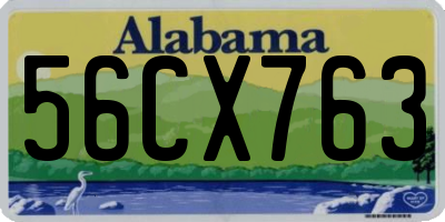 AL license plate 56CX763
