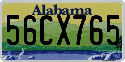 AL license plate 56CX765