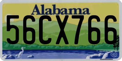 AL license plate 56CX766