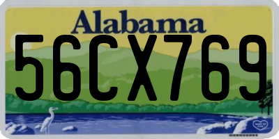 AL license plate 56CX769