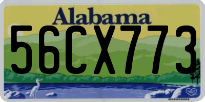 AL license plate 56CX773