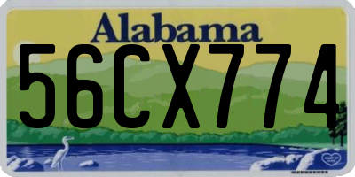 AL license plate 56CX774
