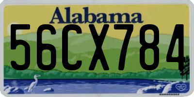 AL license plate 56CX784