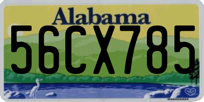 AL license plate 56CX785