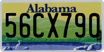 AL license plate 56CX790