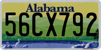 AL license plate 56CX792