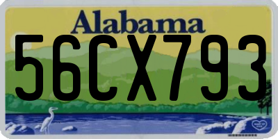 AL license plate 56CX793