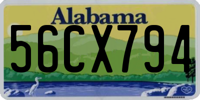 AL license plate 56CX794