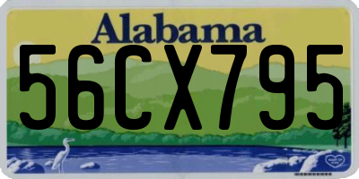 AL license plate 56CX795