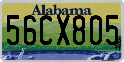 AL license plate 56CX805
