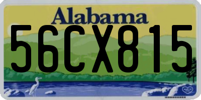 AL license plate 56CX815