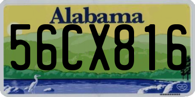 AL license plate 56CX816