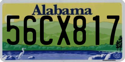 AL license plate 56CX817