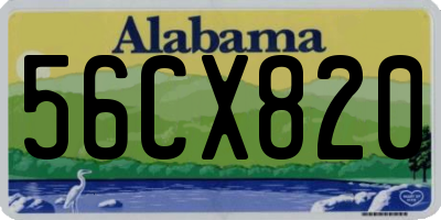 AL license plate 56CX820