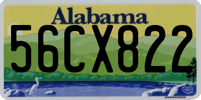 AL license plate 56CX822
