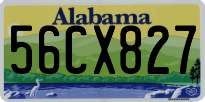 AL license plate 56CX827