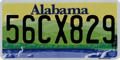 AL license plate 56CX829