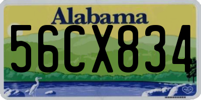 AL license plate 56CX834