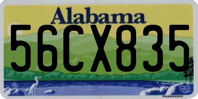 AL license plate 56CX835