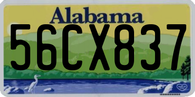 AL license plate 56CX837
