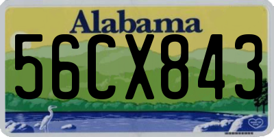 AL license plate 56CX843