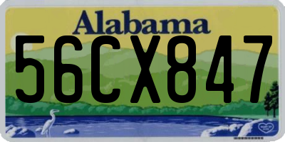 AL license plate 56CX847