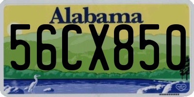 AL license plate 56CX850