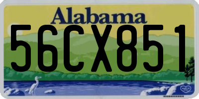 AL license plate 56CX851
