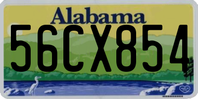 AL license plate 56CX854
