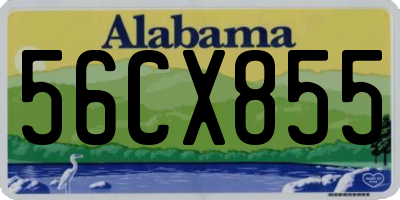 AL license plate 56CX855