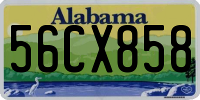 AL license plate 56CX858