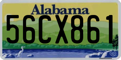 AL license plate 56CX861