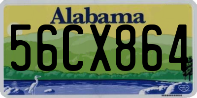 AL license plate 56CX864