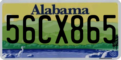 AL license plate 56CX865