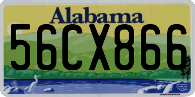 AL license plate 56CX866