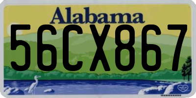 AL license plate 56CX867