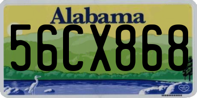 AL license plate 56CX868